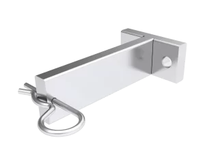 Supporto di fissaggio doppio in alluminio anodizzato per calzatoia made in italy