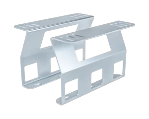 Coppia staffe zincate per tanica Square 30lt con attacco verticale