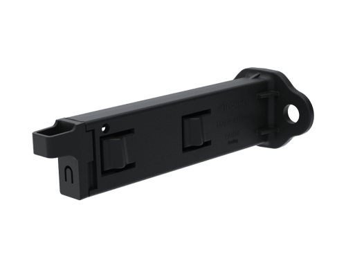 Supporto di fissaggio doppio in plastica per calzatoie origamy