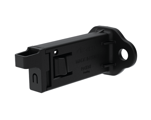 Supporto di fissaggio singolo in plastica per calzatoia richiudibile