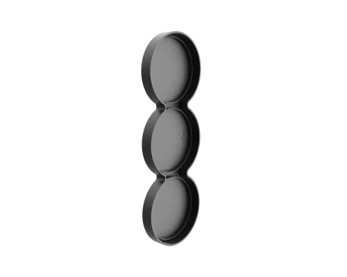 Back cap triple for hose tube holder