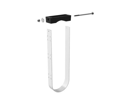 Kit di montaggio staffa rettangolare tripla per portabocchette