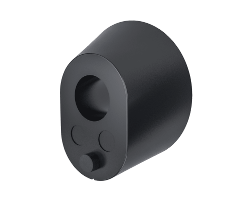 Adattatore per fissaggio Klok in plastica nero