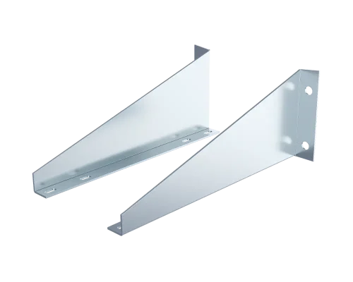 Coppia staffe zincate per tanica Gallery 50lt con attacco orizzontale