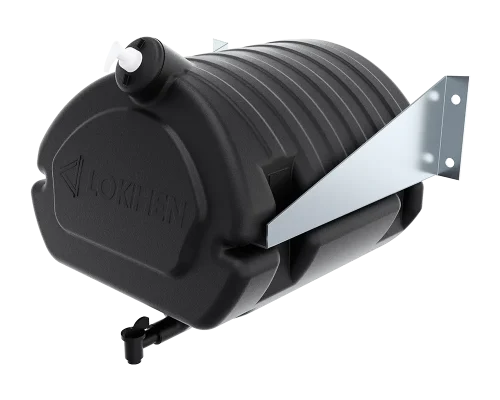 Coppia staffe zincate per tanica Gallery 50 L con attacco orizzontale