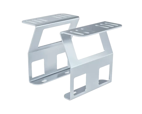Coppia staffe zincate per tanica Square 18lt con attacco verticale