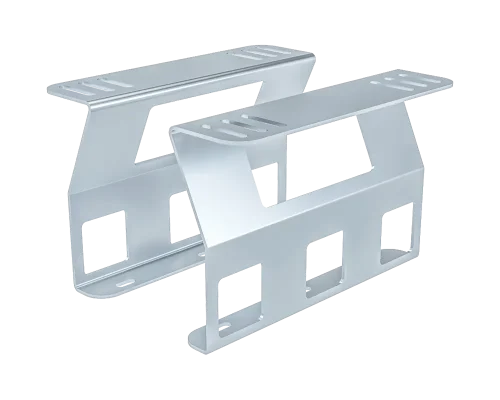 Coppia staffe zincate per tanica Square 30lt con attacco verticale