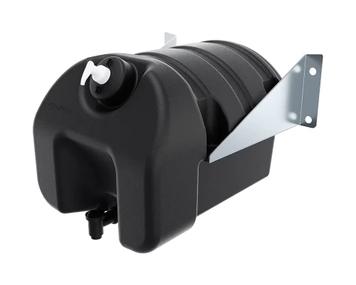 Coppia staffe zincate per tanica Square 30 lt con attacco orizzontale