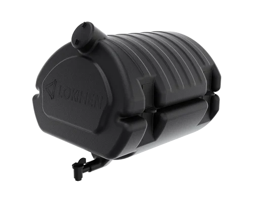 Depósito de agua de plástico negro L 50