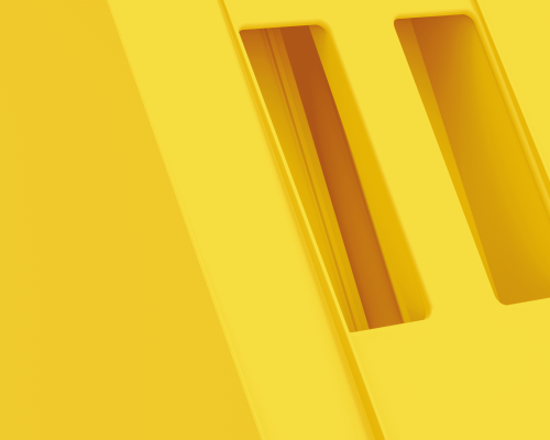 Thermoplastischer Hemmschuh gelb zugelassen 66