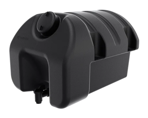 Depósito de agua de plástico negro L 30