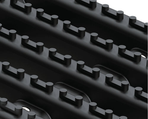 Footboard for van with towing hook - Triple - Black